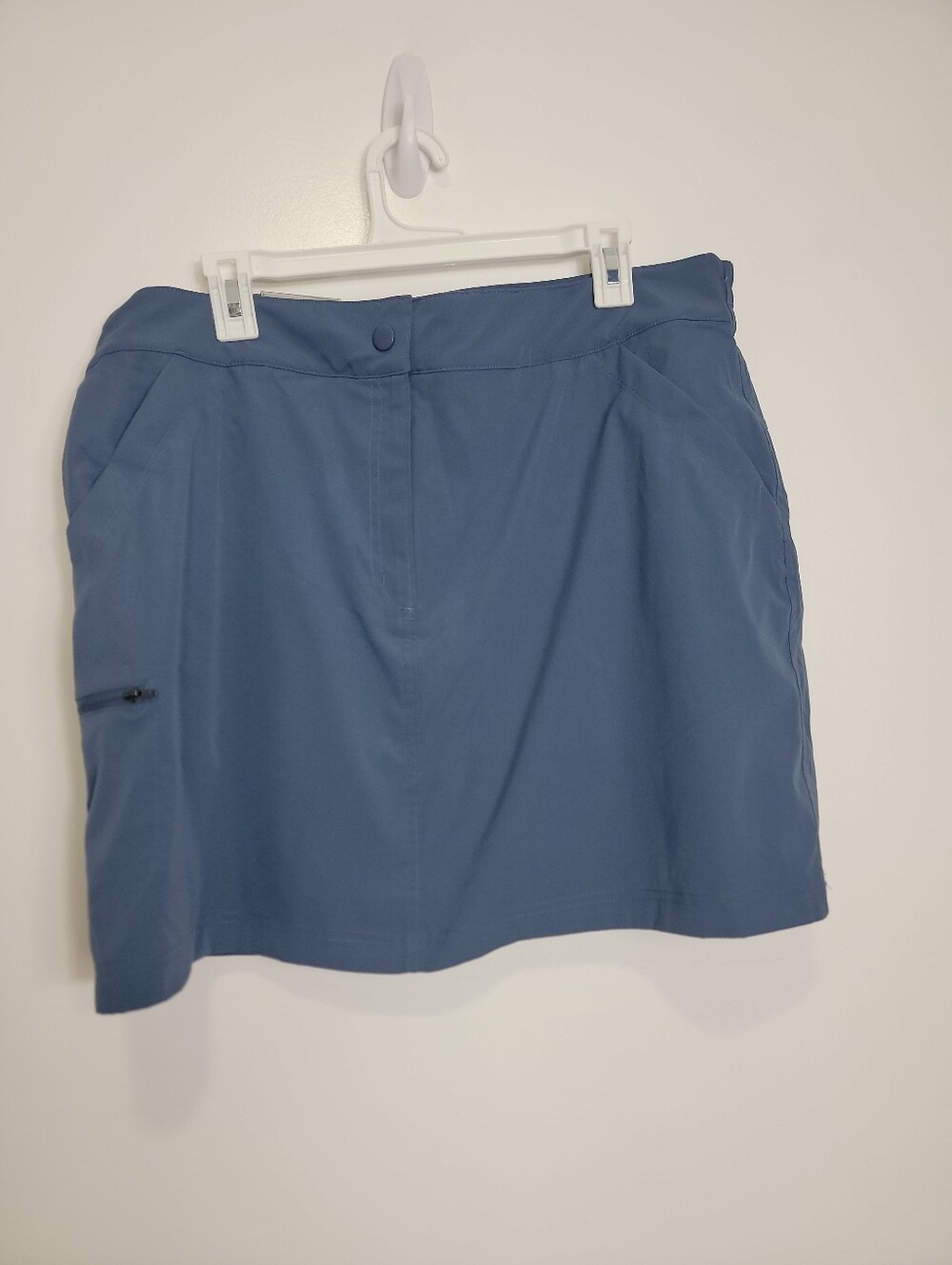 32 Degrees Cool Women's Blue Indigo W/ Pockets Pull On Skort, XL NWT